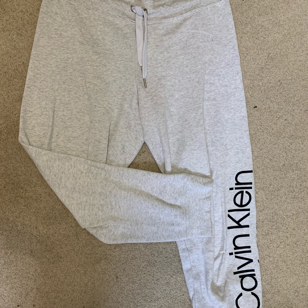 Calvin Klein light gray sweatpants